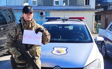 Policewomen from all over Bosnia and Herzegovina supported the #NisiSama movement