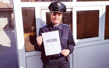 Policewomen from all over Bosnia and Herzegovina supported the #NisiSama movement