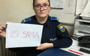 Policewomen from all over Bosnia and Herzegovina supported the #NisiSama movement