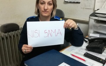 Policewomen from all over Bosnia and Herzegovina supported the #NisiSama movement