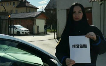 Policewomen from all over Bosnia and Herzegovina supported the #NisiSama movement