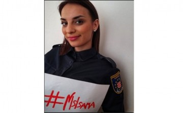 Policewomen from all over Bosnia and Herzegovina supported the #NisiSama movement