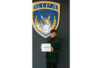 Policewomen from all over Bosnia and Herzegovina supported the #NisiSama movement