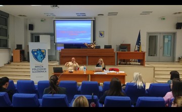 Policewomen at a stress management workshop